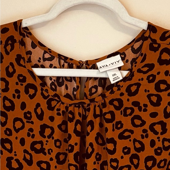 Ava Viv Leopard Swing Dress - Picture 2 of 9